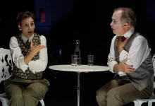 Malena Alterio y Luis Bermejo actuando en escenario