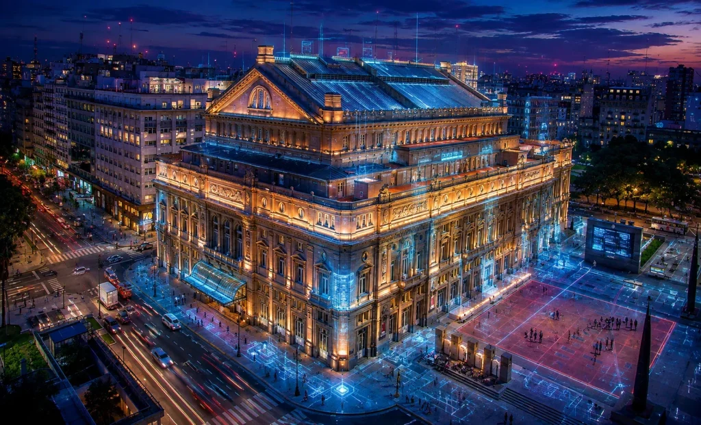 El Teatro Colón hecho con IA